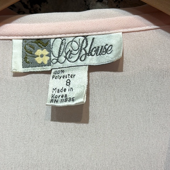 La Blouse Embroidered Pink Button Down - Picture 8 of 13